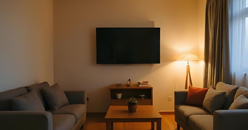 シンプルな部屋のテレビ