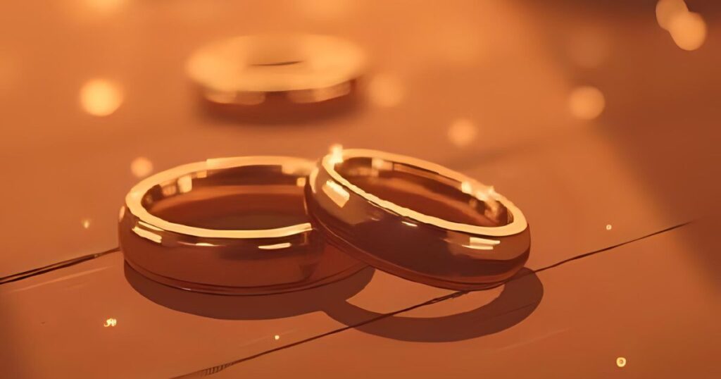 並んだ結婚指輪