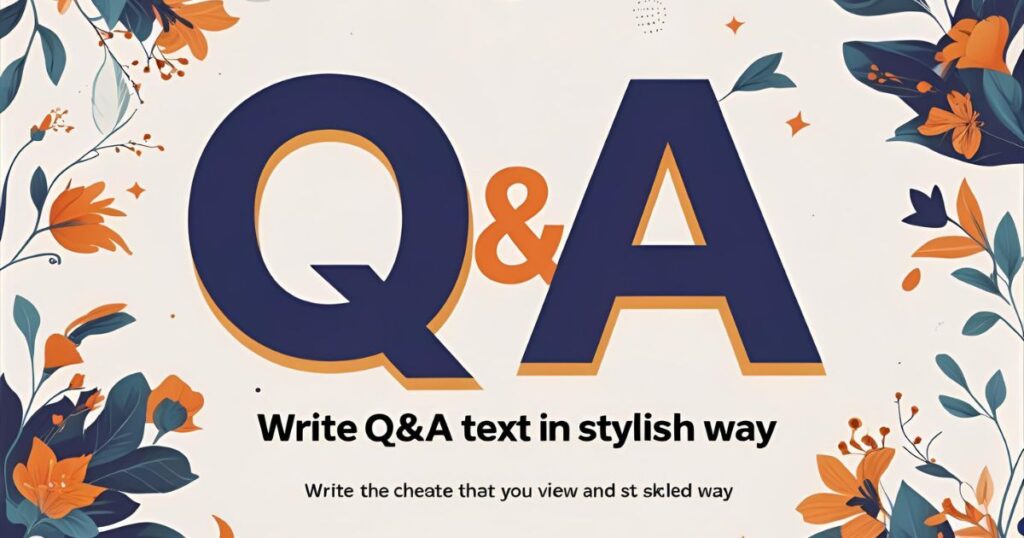 Q&A(花)