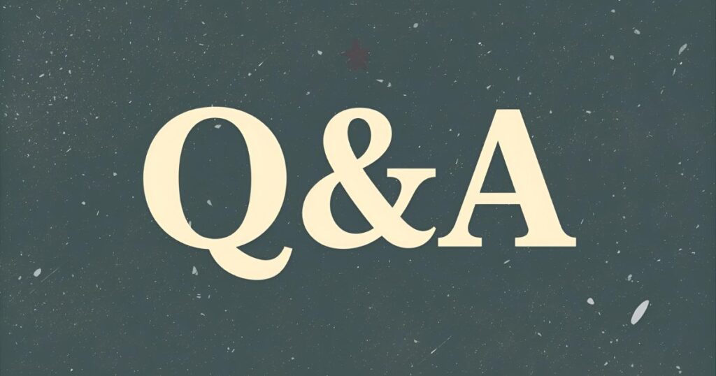 緑背景のQ&A