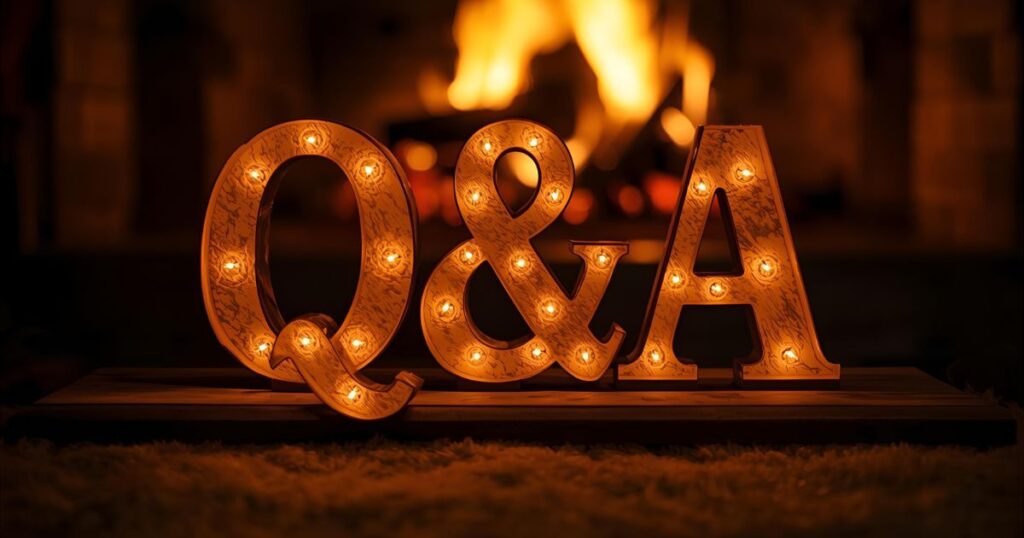 Q&A(ライトの文字)