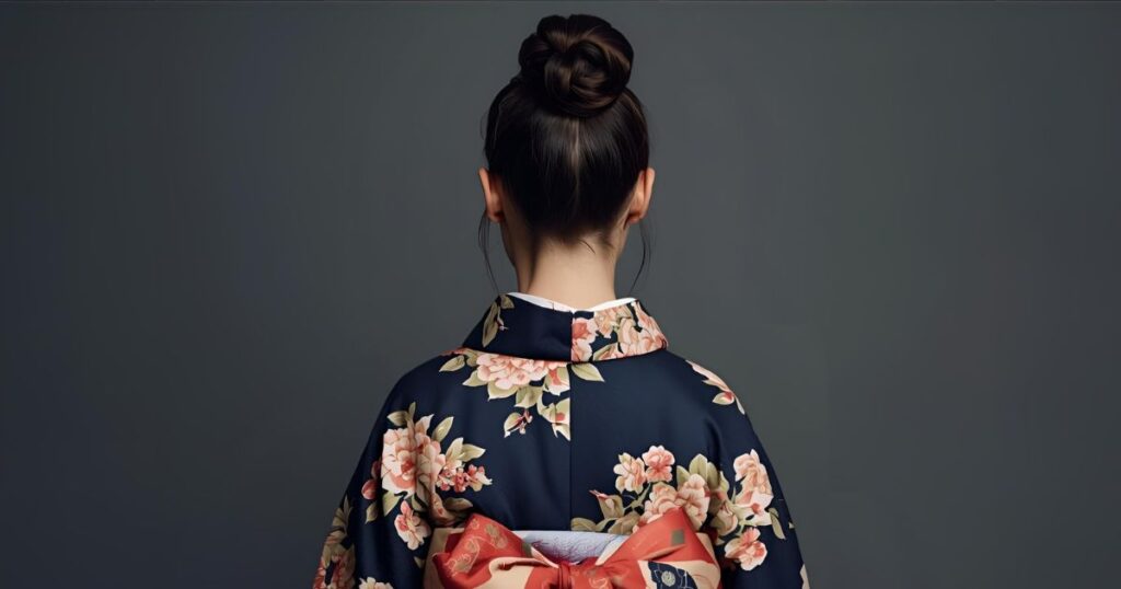 着物を着た女性