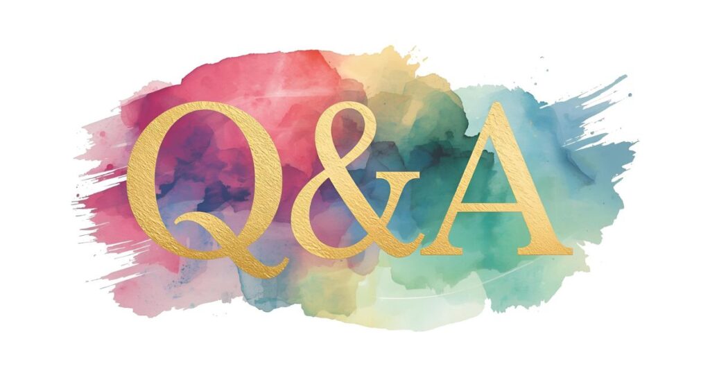 Q＆Aの文字(金色)