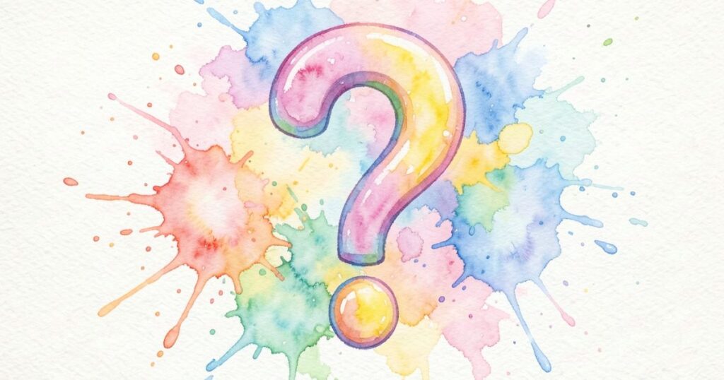 カラフルな?マーク