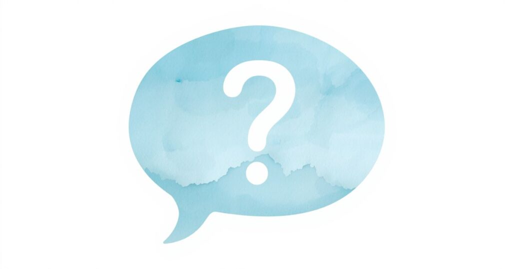 水色の吹き出し