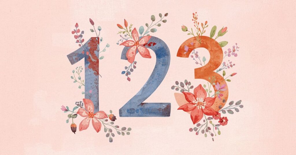 数字の123