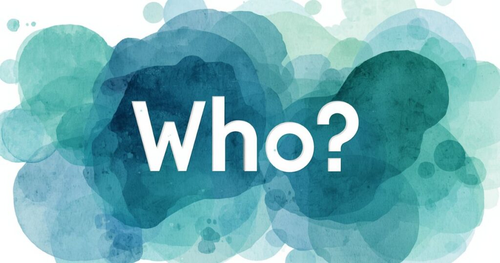 白文字でWho
