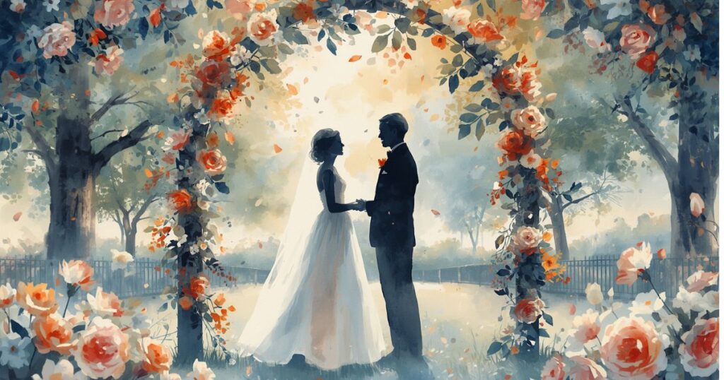 結婚式の男女
