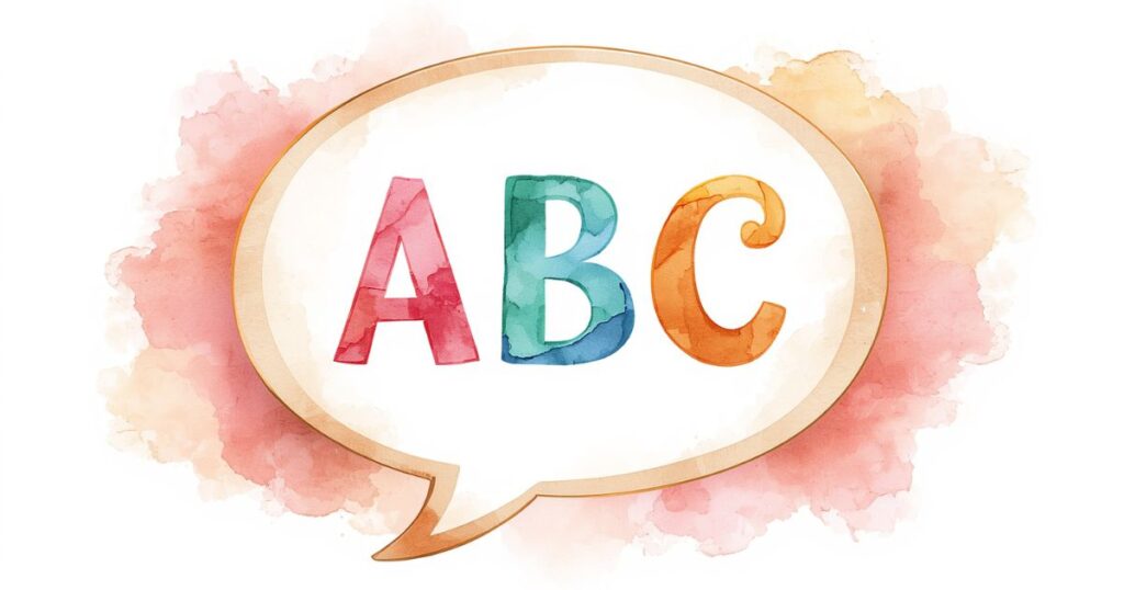 吹き出しからABC